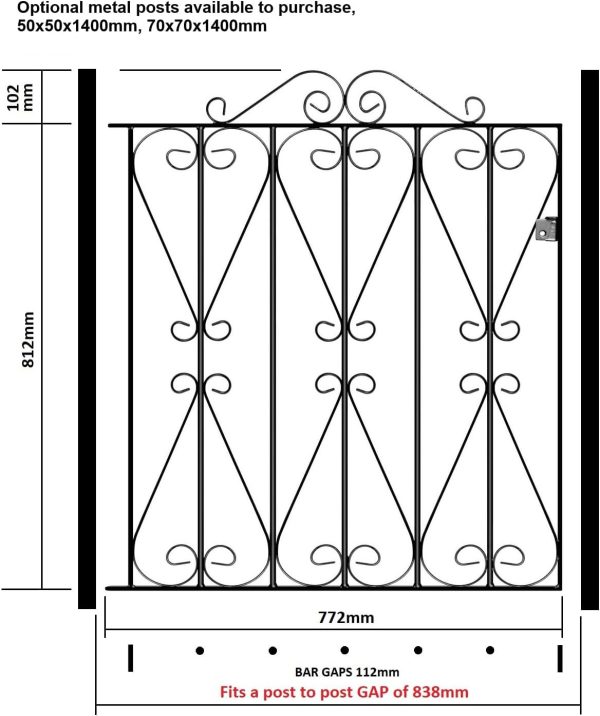 img-002a795f16e42a4d8406 Galvanised Metal Garden Gate