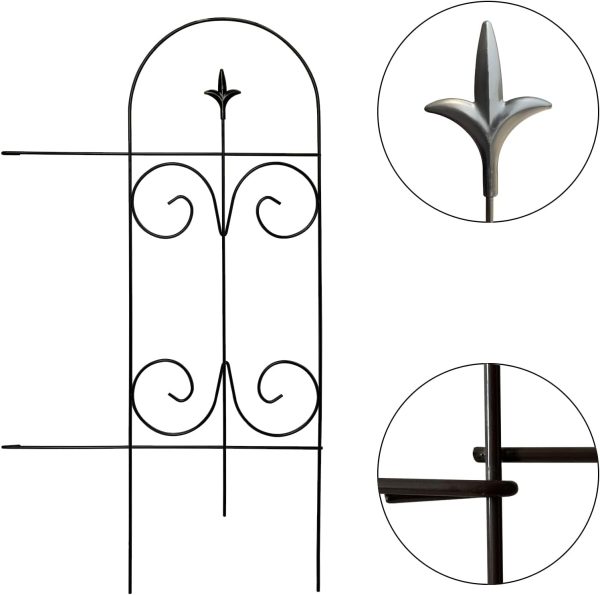 img-104d4e568208a35d95f3 Decorative Metal Garden Fence, 14 Panels