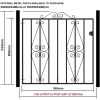 Galvanised Metal Garden Gate