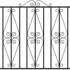 Galvanised Metal Garden Gate