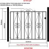 Galvanised Metal Garden Gate
