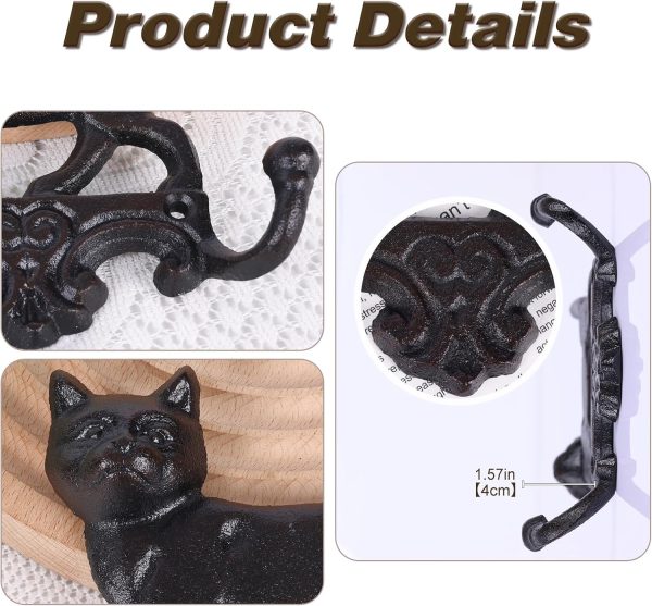 img-369cfacb78e7b583fe97 Cast Iron Cat Wall Hooks