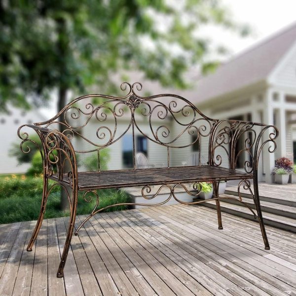 Antique Metal Garden Bench