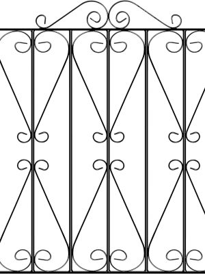 img-43b3089c0374ae096613 Galvanised Metal Garden Gate