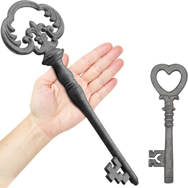 img-4ab26c401e1a39ad2c90 Large Cast Iron Decorative Keys
