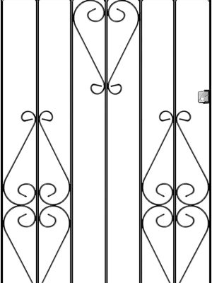 img-5662a97348e33240ffe2 Tall Metal Garden Gate