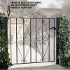 Galvanised Metal Garden Gate
