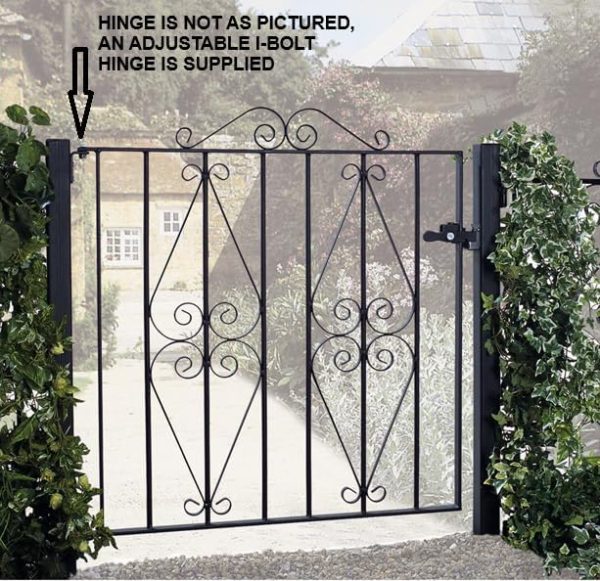 Galvanised Metal Garden Gate