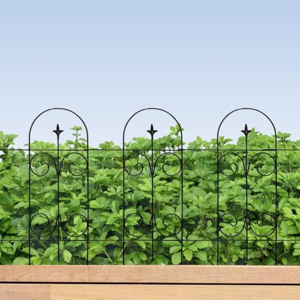 img-62af5548fbfd0ff55fd3 Decorative Metal Garden Fence, 14 Panels