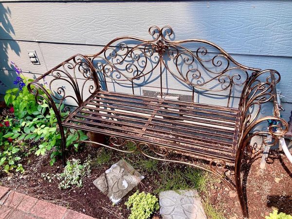 Antique Metal Garden Bench