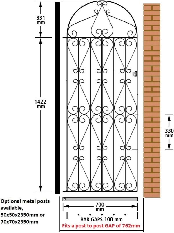 Tall Metal Garden Gate