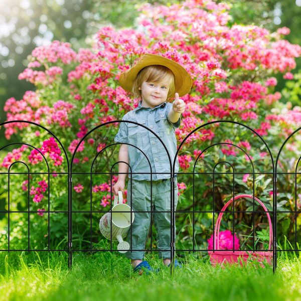 img-76b2a72387893d54760a Metal Garden Fence 60cm x 3.3m