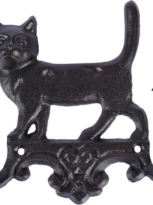img-7ac4060dc543188cde38 Cast Iron Cat Wall Hooks