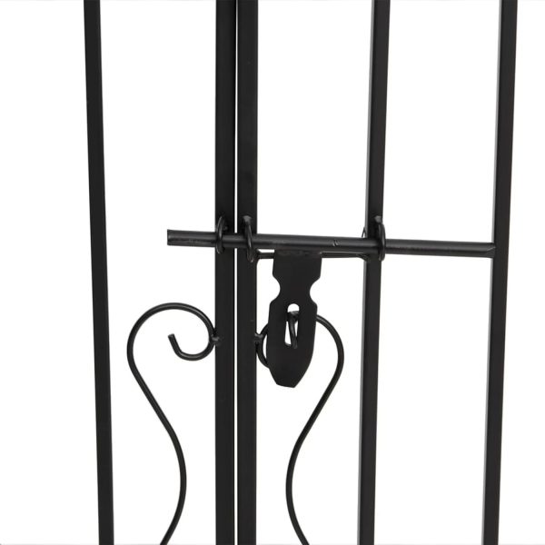 img-7e864c875b880014c10c Wrought Iron Garden Gate with Lock