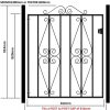 Galvanised Metal Garden Gate