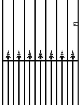 img-8ba896635eac42acaeb7 Tall Metal Garden Gate