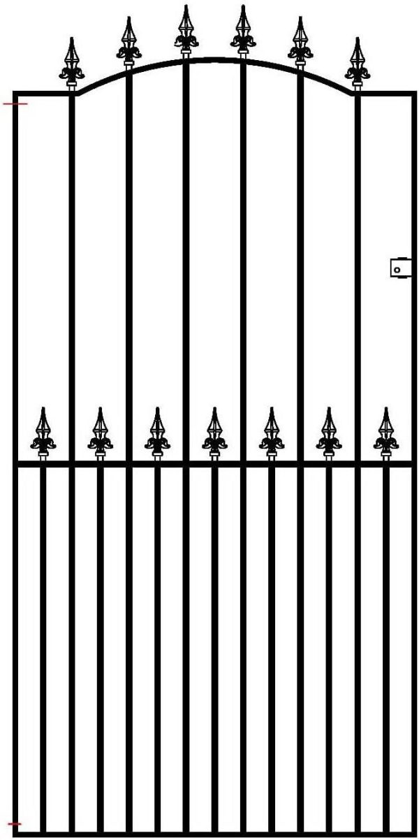 img-8ba896635eac42acaeb7 Tall Metal Garden Gate