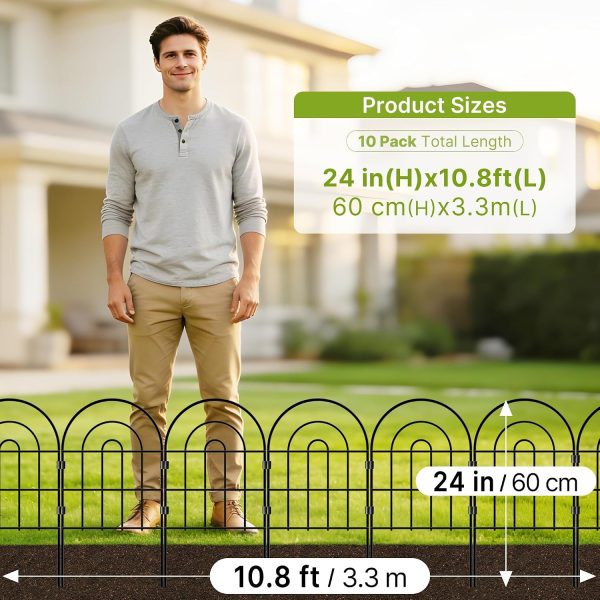 img-8bff7e3cac5503974b86 Metal Garden Fence 60cm x 3.3m
