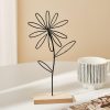 Black Wrought Iron Flower Decoration Set