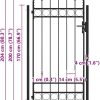 Arched Top Fence Gate with Posts