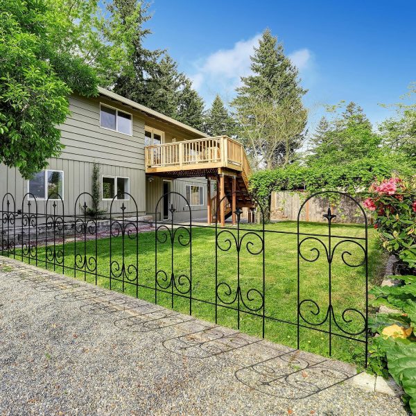 img-907cb12f46df73f876c0 Decorative Metal Garden Fence, 14 Panels
