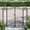 img-976c477b2ab373c776c8 Wrought Iron Garden Gate with Lock