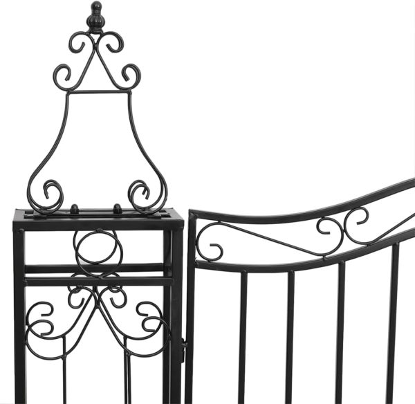 img-993ea57bc0096869da74 Wrought Iron Garden Gate with Lock