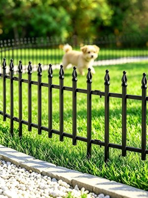 img-9ff4b805777ded2b5288 Metal Decorative Garden Fence 45cm x 2.8m
