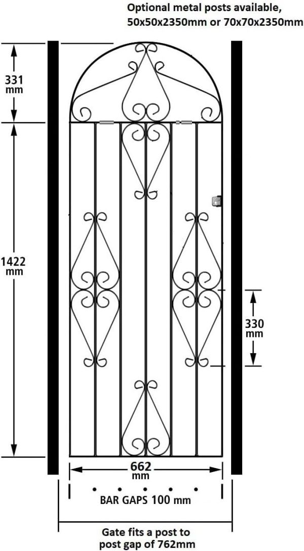 Tall Metal Garden Gate