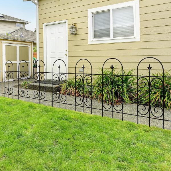img-af2c839e1b36ec895dd9 Decorative Metal Garden Fence, 14 Panels
