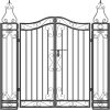 img-bc17a479747f331f6a1d Wrought Iron Garden Gate with Lock