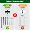 img-c3e2e62f72d7bd6053bd Metal Decorative Garden Fence 45cm x 2.8m