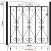 Galvanised Metal Garden Gate