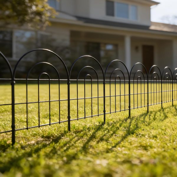 img-e5dab1125794453a0361 Metal Garden Fence 60cm x 3.3m