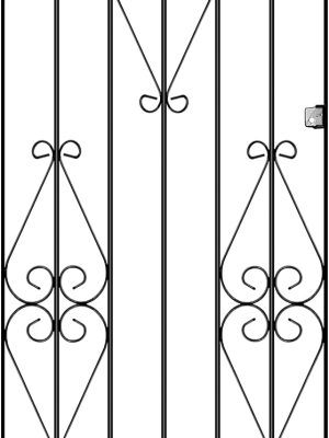 img-e7f5a300ca8343b1156c Tall Metal Garden Gate