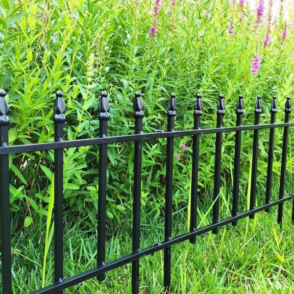 img-fe040ccf62b1e1704f97 Metal Decorative Garden Fence 45cm x 2.8m